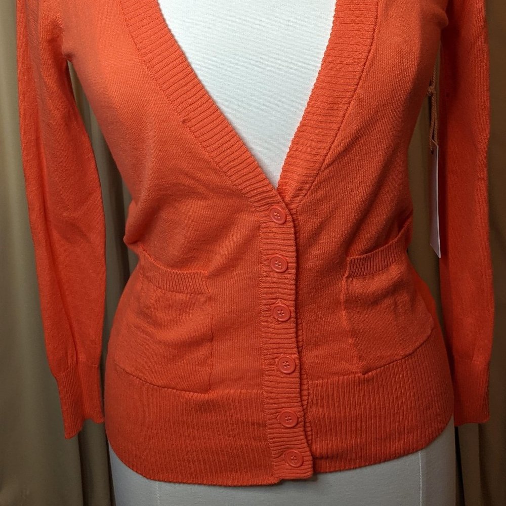 CORAL Button Front Cardigan - Picture 2 of 4